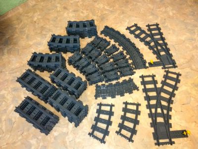 Лот: 9670204. Фото: 1. LEGO Железнодорожные пути. Железная... Конструкторы