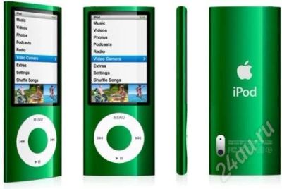 Лот: 639281. Фото: 1. Продам Ipod nano 5G 8GB (Green... Плееры