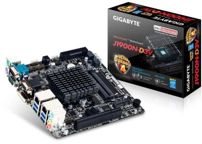 Лот: 4552533. Фото: 1. Мат.плата CPU CelJ1900 Gigabyte... Материнские платы