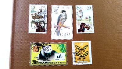 Лот: 20055467. Фото: 1. Марки на тему : " Фауна Земли... Марки