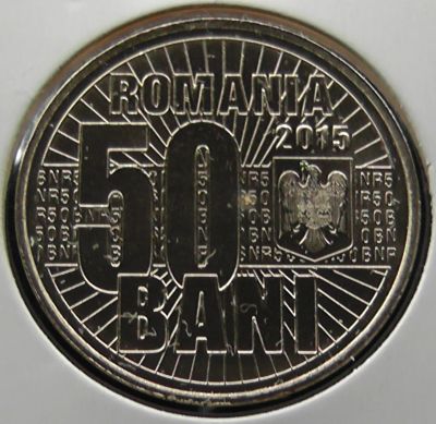 Лот: 11604717. Фото: 1. Румыния монета 50 бани 2015 год... Европа