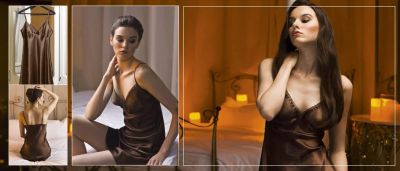 Лот: 6251145. Фото: 1. ночная сорочка шоколадного цвета. Домашняя одежда
