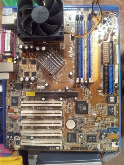 Лот: 2485367. Фото: 1. Материнская плата ASUS A7N8X Deluxe... Материнские платы