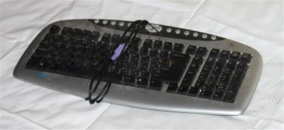 Лот: 1204250. Фото: 1. Клавиатура A4 Tech, с рубля... Клавиатуры и мыши