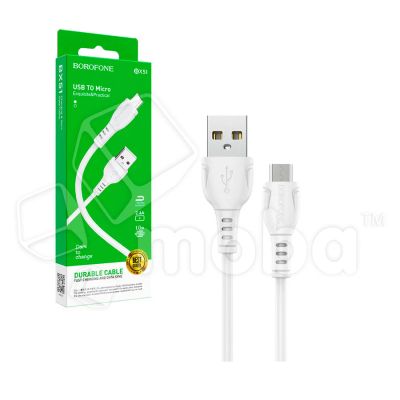 Лот: 19007494. Фото: 1. Кабель USB - MicroUSB Borofone... Дата-кабели, переходники