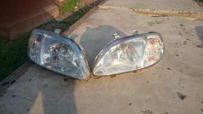 Лот: 4404060. Фото: 1. Фары 2шт. Honda Civic EK рестайл... Оптика и освещение