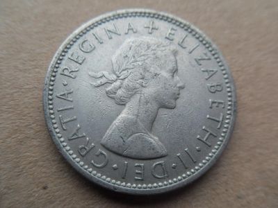 Лот: 10821495. Фото: 1. Великобритания 2 шиллинга (флорин... Великобритания и острова