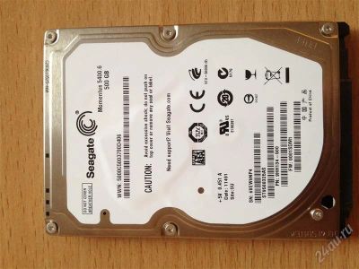 Лот: 1985495. Фото: 1. HDD 500ГБ 2.5" Seagate "Momentus... Жёсткие диски (HDD)