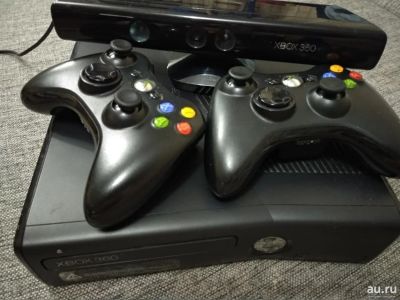 Лот: 17119659. Фото: 1. Xbox 360 slim 250gb, Kinect, 2... Игровые приставки, консоли