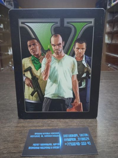 Лот: 18184594. Фото: 1. Grand Theft Auto V Steelbook... Игры для консолей