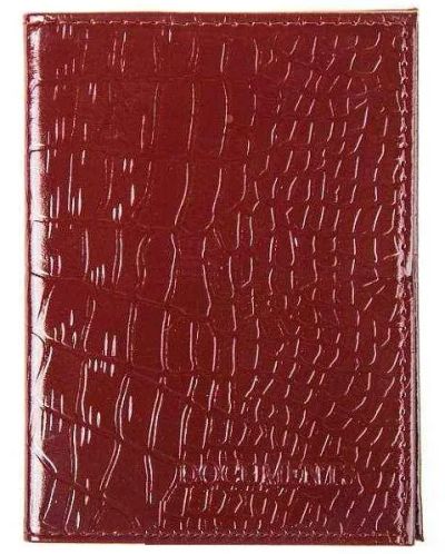 Лот: 19976265. Фото: 1. Автодокументы кожа крокодил Бордовые. Другое (оснащение, оборудование, аксессуары)