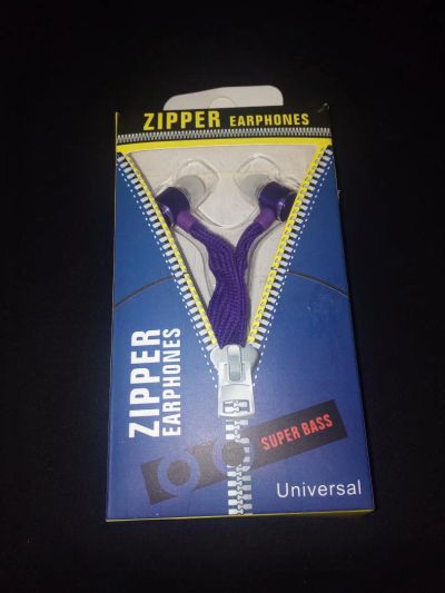 Лот: 10978645. Фото: 1. Наушники zipper earphones шнурки... Наушники, гарнитуры