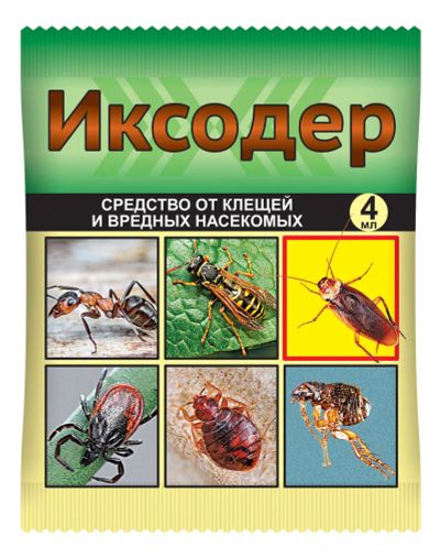 Лот: 16053919. Фото: 1. Средство от клещей Иксодер 4 мл. Удобрения, химия