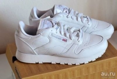 Лот: 10465974. Фото: 1. reebok classic leather white. Кеды, кроссовки, слипоны