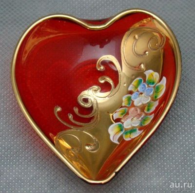 Лот: 12675981. Фото: 1. Murano лоток сердечко (X432). Фарфор, керамика