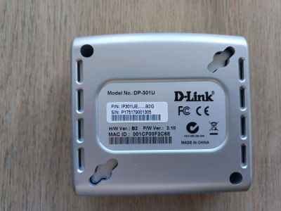 Лот: 25618251. Фото: 1. Принт-сервер D-Link DP-301U. Оргтехника, ПО, серверы