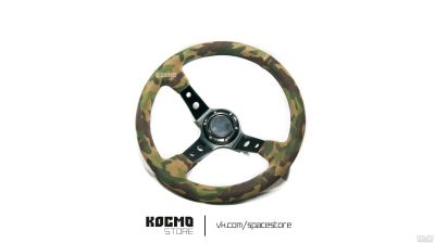 Лот: 13121308. Фото: 1. Спортивный камуфляжный руль, замша... Детали тюнинга