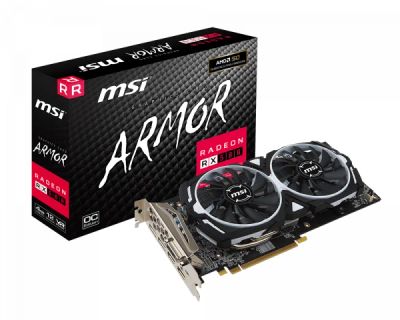 Лот: 17979739. Фото: 1. Видеокарта MSI RX 570 8Gb Armor. Видеокарты