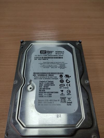 Лот: 19821526. Фото: 1. Жесткий диск HDD 320gb WD (WD3200AJS... Жёсткие диски