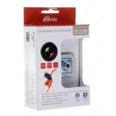 Лот: 6555237. Фото: 1. USB Веб-камера RiTMiX RVC-025M... Веб-камеры