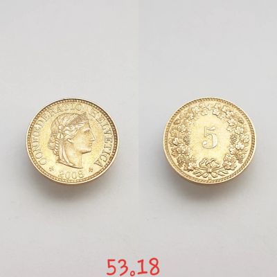 Лот: 15596787. Фото: 1. монета Швейцария 5 раппенов, 2008г... Остальные страны