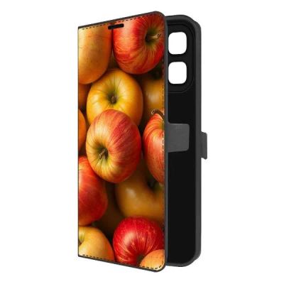 Лот: 25542885. Фото: 1. Чехол Krutoff Eco Book "Яблоки... Чехлы, бамперы