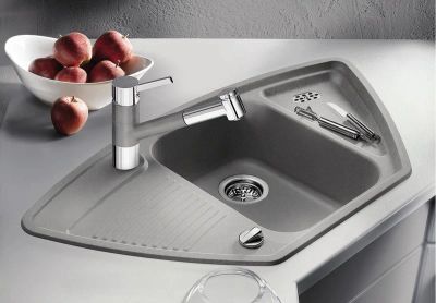Лот: 6955271. Фото: 1. Кухонная мойка Blanco Zia 9E Silgranit... Мойки кухонные