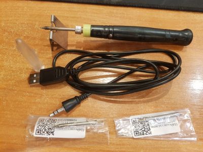 Лот: 25390042. Фото: 1. USB паяльник ZD-20U 5V 8W. Радиолюбительский инструмент