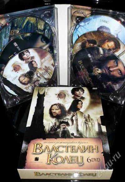 Лот: 2672223. Фото: 1. властелин колец (6dvd) полная... Видеозаписи, фильмы
