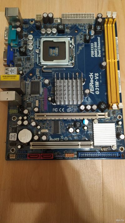 Лот: 15217303. Фото: 1. Материнская плата AsRock G31m-vs... Материнские платы
