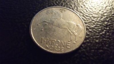 Лот: 11601015. Фото: 1. 1 крона 1970 года. Норвегия. Европа