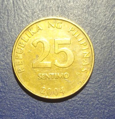 Лот: 25264696. Фото: 1. Филиппины 25 сентимо 2004 г. Азия