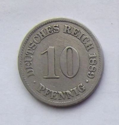 Лот: 4600560. Фото: 1. 10 пфеннигов 1889г. Германия и Австрия