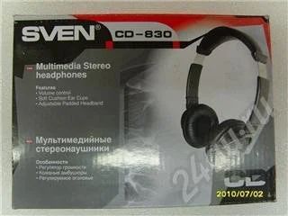 Лот: 415648. Фото: 1. Наушники SVEN CD-830. Наушники, гарнитуры