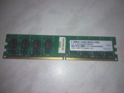 Лот: 19705885. Фото: 1. DDR2 2Gb Apacer PC2-6400/ 800Mhz. Оперативная память