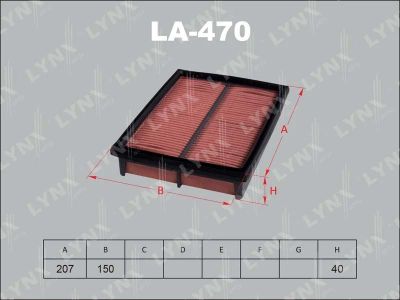Лот: 13357222. Фото: 1. Lynx LA-470 Воздушный фильтр. Расходные материалы