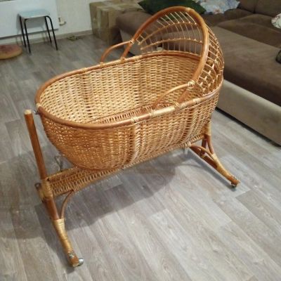 Лот: 21088473. Фото: 1. Люлька для новорожденного из лозы... Коляски