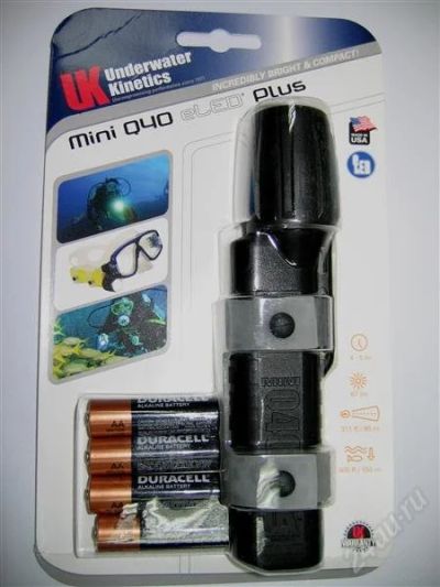 Лот: 1071166. Фото: 1. Подводный фонарь UK Mini Q-40... Дайвинг, подводная охота