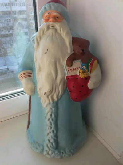 Лот: 11688409. Фото: 1. Дед мороз Папье Маше 42 см. Гирлянды, шарики, новогодние аксессуары