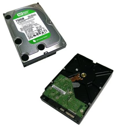 Лот: 5502926. Фото: 1. WD Caviar Green 750 Гб SATA 2. Жёсткие диски (HDD)