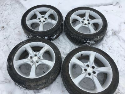 Лот: 13331929. Фото: 1. Колеса диски с резиной Subaru... Шины на дисках