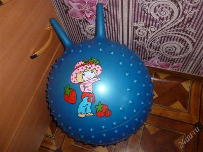 Лот: 2748222. Фото: 1. Мяч с шипами и рожками для детей... Другое (дети растут)