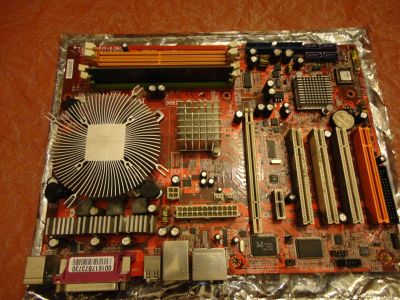 Лот: 14369399. Фото: 1. msi ms-7236 + intel Celeron... Комплекты запчастей