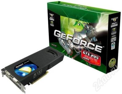 Лот: 352260. Фото: 1. Palit GeForce GTX 295 1792MB 2x448bit... Видеокарты