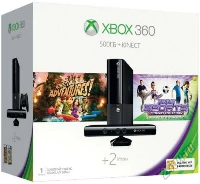 Лот: 2833236. Фото: 1. XBOX 360 +Kinect + 2 игры!!! Новый... Другое (игровые приставки, консоли, видеоигры)