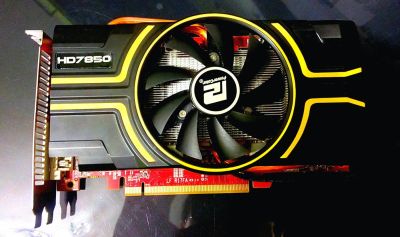 Лот: 10502308. Фото: 1. Radeon HD 7850 DDR5 1Gb (Powercolor... Видеокарты
