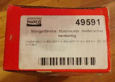 Лот: 10851787. Фото: 1. Тяга стабилизатора Mapco 49591... Расходные материалы