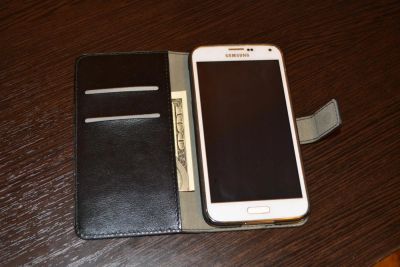 Лот: 8951243. Фото: 1. Кожаный чехол для Samsung Galaxy... Чехлы, бамперы