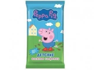 Лот: 12947952. Фото: 1. Салфетки влажные Peppa Pig №20... Средства личной гигиены 
