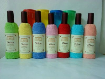 Лот: 3417813. Фото: 1. ST-01 Бутылка вина из полотенца... Подарки на Новый год